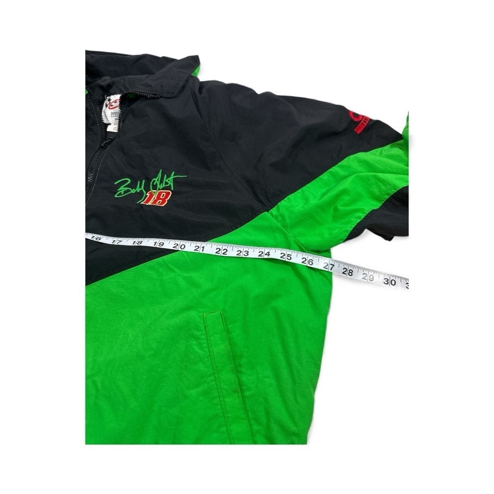 Joe Gibbs NASCAR Green And Black XLRacing Mens Jacket - Picture 12 of 13